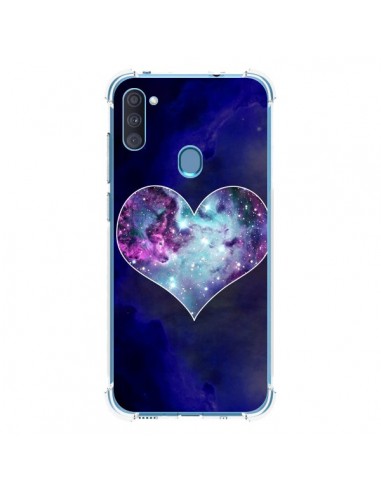 Coque Samsung Galaxy A11 et M11 Nebula Heart Coeur Galaxie - Jonathan Perez