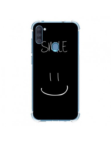 Coque Samsung Galaxy A11 et M11 Smile Souriez Noir - Jonathan Perez