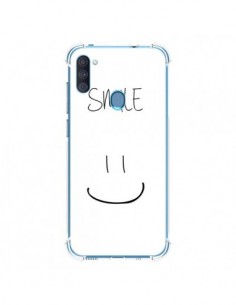 Coque Samsung Galaxy A11 et M11 Smile Souriez en Blanc -...