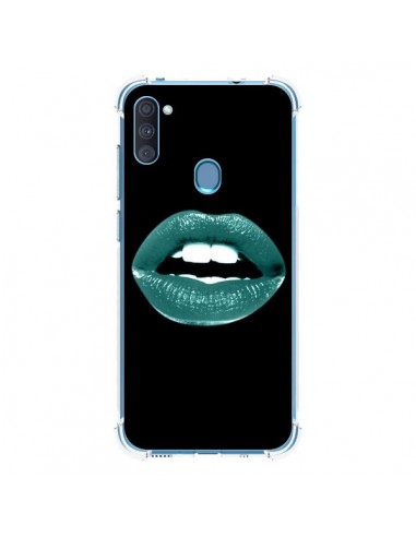 Coque Samsung Galaxy A11 et M11 Lèvres Bleues - Jonathan Perez