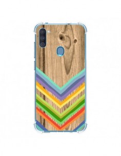 Coque Samsung Galaxy A11 et M11 Tribal Azteque Bois Wood...