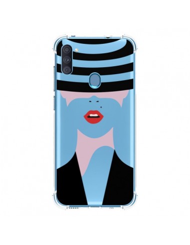 Coque Samsung Galaxy A11 et M11 Femme Chapeau Hat Lady Transparente - Dricia Do