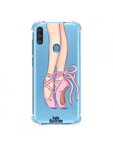 Coque Samsung Galaxy A11 et M11 Ballerina Ballerine Danse Transparente - kateillustrate