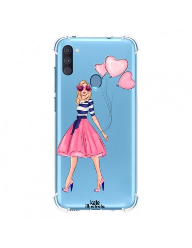 Coque Samsung Galaxy A11 et M11 Legally Blonde Love Transparente - kateillustrate