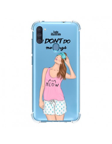 Coque Samsung Galaxy A11 et M11 I Don't Do Mornings Matin Transparente - kateillustrate