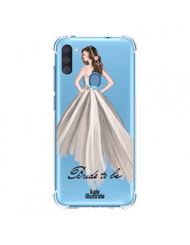 Coque Samsung Galaxy A11 et M11 Bride To Be Mariée Mariage Transparente - kateillustrate