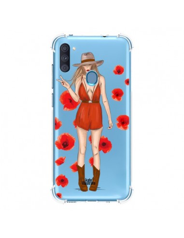 Coque Samsung Galaxy A11 et M11 Young Wild and Free Coachella Transparente - kateillustrate
