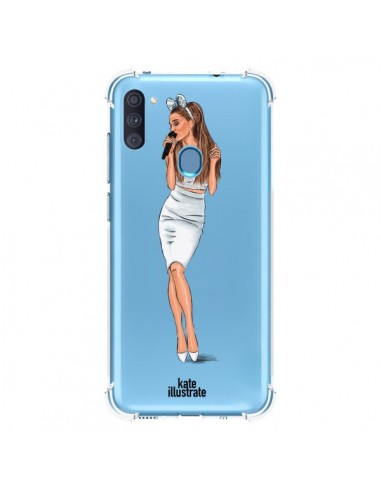 Coque Samsung Galaxy A11 et M11 Ice Queen Ariana Grande Chanteuse Singer Transparente - kateillustrate