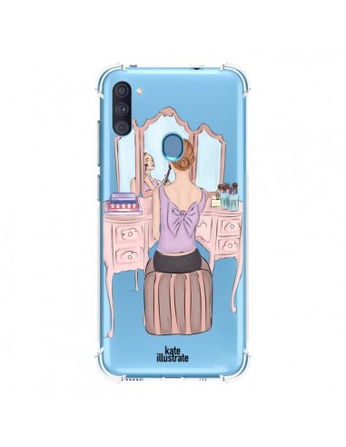 Coque Samsung Galaxy A11 et M11 Vanity Coiffeuse Make Up Transparente - kateillustrate