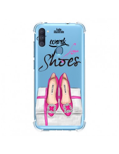 Coque Samsung Galaxy A11 et M11 I Work For Shoes Chaussures Transparente - kateillustrate