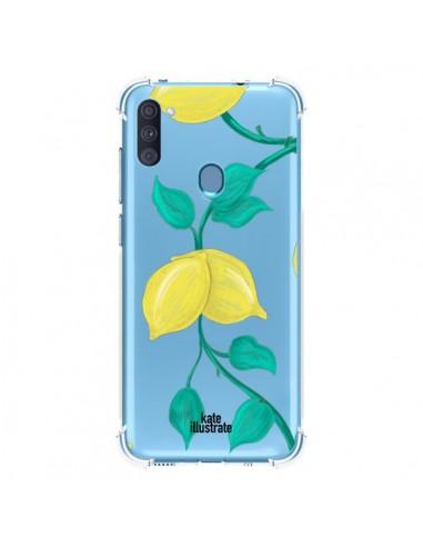 Coque Samsung Galaxy A11 et M11 Lemons Citrons Transparente - kateillustrate