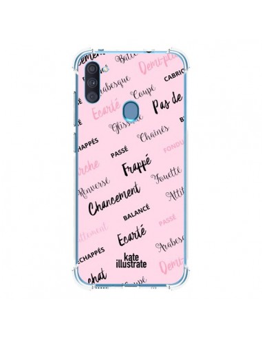 Coque Samsung Galaxy A11 et M11 Ballerina Ballerine Mots - kateillustrate