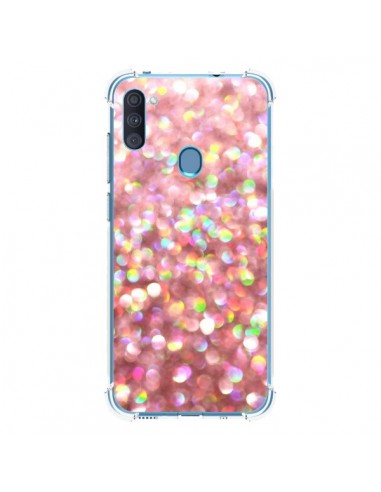 Coque Samsung Galaxy A11 et M11 Paillettes Pinkalicious - Lisa Argyropoulos