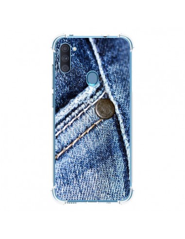 Coque Samsung Galaxy A11 et M11  Jean Vintage - Laetitia