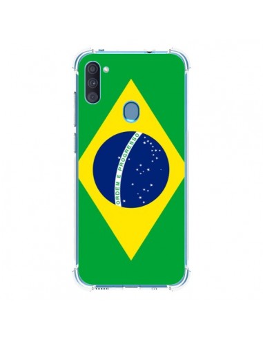Coque Samsung Galaxy A11 et M11 Drapeau Brésil Brésilien - Laetitia