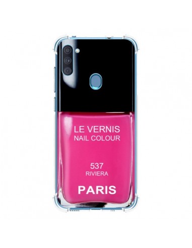 Coque Samsung Galaxy A11 et M11 Vernis Paris Riviera Rose - Laetitia