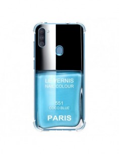 Coque Samsung Galaxy A11 et M11 Vernis Paris Coco Blue...