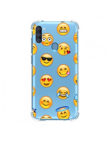 Coque Samsung Galaxy A11 et M11 Smiley Emoticone Emoji Transparente - Laetitia