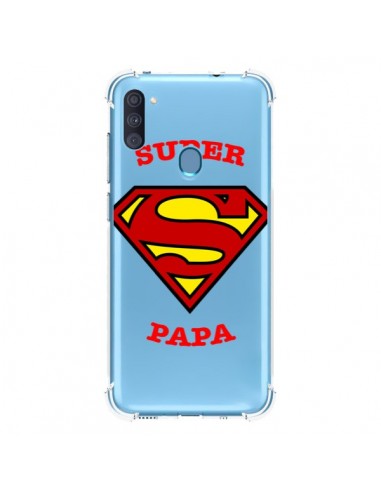 Coque Samsung Galaxy A11 et M11 Super Papa Transparente - Laetitia