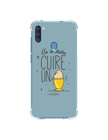 Coque Samsung Galaxy A11 et M11 Va te faire cuir un oeuf gris - Leellouebrigitte