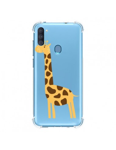 Coque Samsung Galaxy A11 et M11 Girafe Giraffe Animal Savane Transparente - Petit Griffin