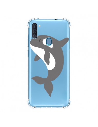 Coque Samsung Galaxy A11 et M11 Orque Orca Ocean Transparente - Petit Griffin