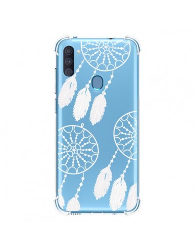 Coque Samsung Galaxy A11 et M11 Attrape Rêves Blanc Dreamcatcher Triple Transparente - Petit Griffin