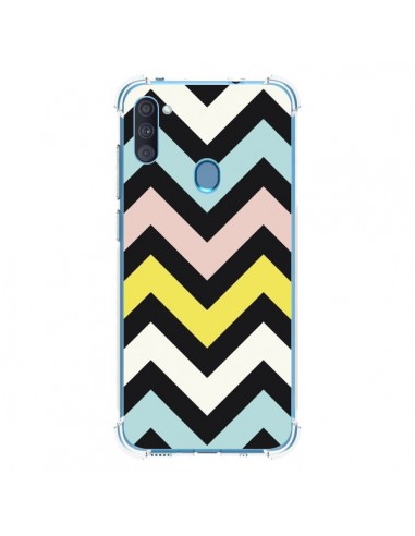 Coque Samsung Galaxy A11 et M11 Azteque Chevron Sunny - Mary Nesrala