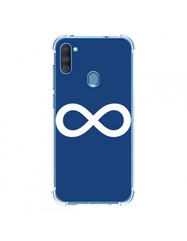 Coque Samsung Galaxy A11 et M11 Infini Navy Blue Infinity - Mary Nesrala