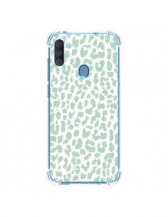 Coque Samsung Galaxy A11 et M11 Leopard Menthe Mint -...