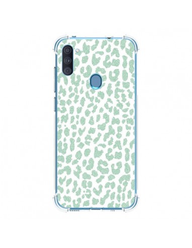 Coque Samsung Galaxy A11 et M11 Leopard Menthe Mint - Mary Nesrala