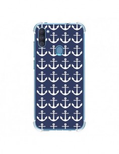 Coque Samsung Galaxy A11 et M11 Ancre Marin Bleu Anchors...