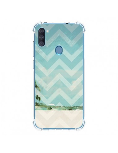 Coque Samsung Galaxy A11 et M11 Chevron Beach Dreams Triangle Azteque - Mary Nesrala