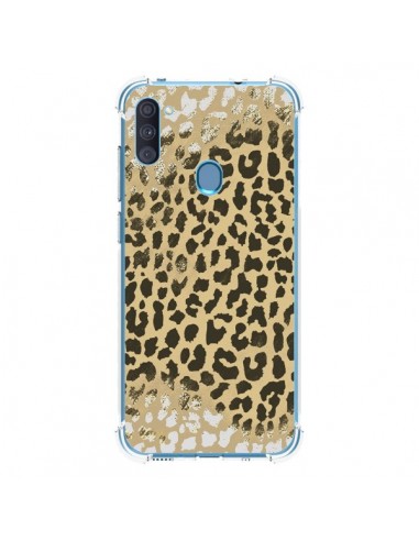 Coque Samsung Galaxy A11 et M11 Leopard Golden Or Doré - Mary Nesrala