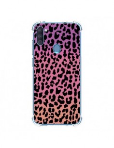 Coque Samsung Galaxy A11 et M11 Leopard Hot Rose Corail -...