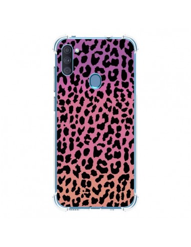 Coque Samsung Galaxy A11 et M11 Leopard Hot Rose Corail - Mary Nesrala