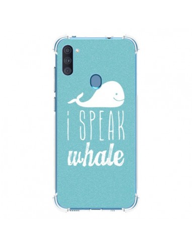 Coque Samsung Galaxy A11 et M11 I Speak Whale Baleine - Mary Nesrala