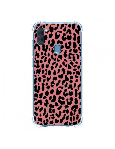 Coque Samsung Galaxy A11 et M11 Leopard Corail Neon - Mary Nesrala