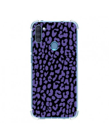 Coque Samsung Galaxy A11 et M11 Leopard Violet - Mary Nesrala