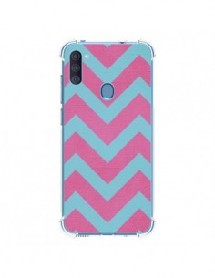 Coque Samsung Galaxy A11 et M11 Strawberry Chevron Rose...