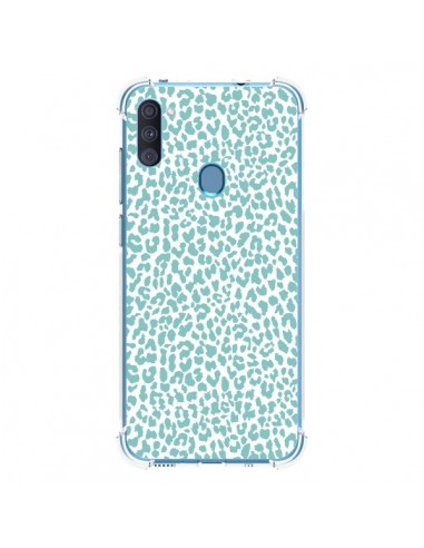 Coque Samsung Galaxy A11 et M11 Leopard Turquoise - Mary Nesrala