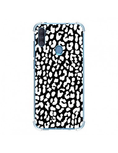 Coque Samsung Galaxy A11 et M11 Leopard Noir et Blanc - Mary Nesrala