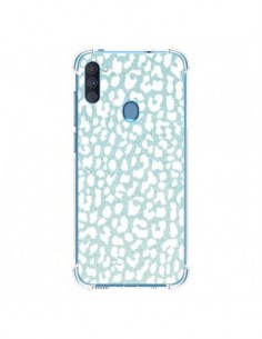 Coque Samsung Galaxy A11 et M11 Leopard Winter Mint -...
