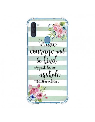 Coque Samsung Galaxy A11 et M11 Courage, Kind, Asshole - Maryline Cazenave