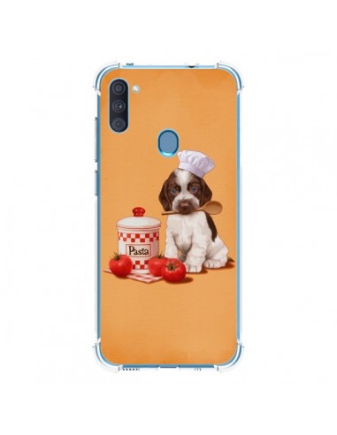 Coque Samsung Galaxy A11 et M11 Chien Dog Pates Pasta Cuisinier - Maryline Cazenave