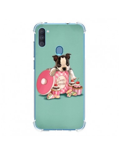 Coque Samsung Galaxy A11 et M11 Chien Dog Cupcakes Gateau Boite - Maryline Cazenave