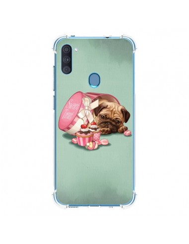 Coque Samsung Galaxy A11 et M11 Chien Dog Cupcakes Gateau Bonbon Boite - Maryline Cazenave