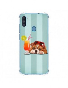 Coque Samsung Galaxy A11 et M11 Chien Dog Cocktail...