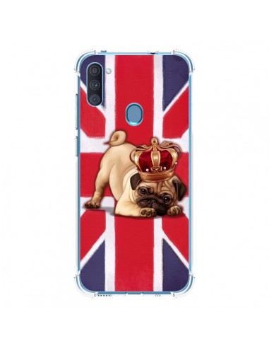 Coque Samsung Galaxy A11 et M11 Chien Dog Anglais UK British Queen King Roi Reine - Maryline Cazenave