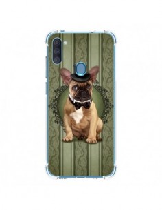 Coque Samsung Galaxy A11 et M11 Chien Dog Bulldog Noeud...